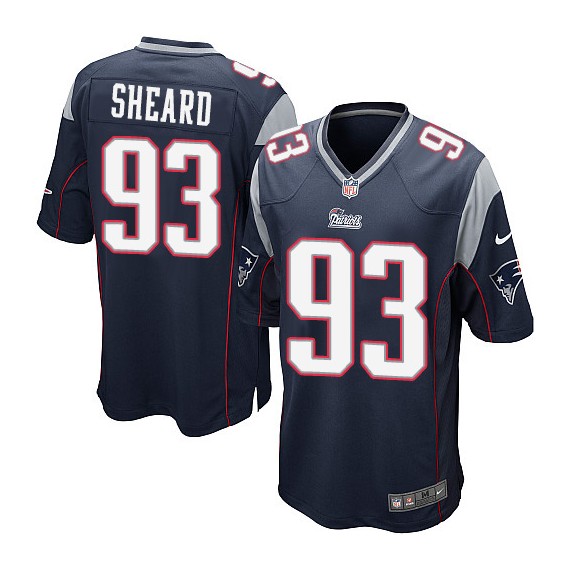 New England Patriots Jabaal Sheard Official Nike Navy Blue Game Adult Home NFL Jersey