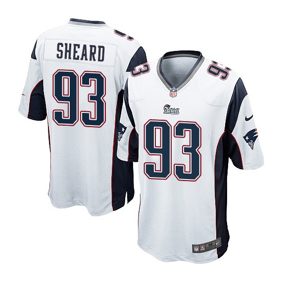New England Patriots Jabaal Sheard Official Nike White Game Adult Road NFL Jersey