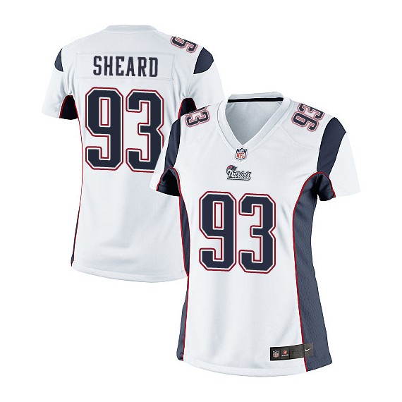 New England Patriots Jabaal Sheard Official Nike White Limited Women's Road NFL Jersey