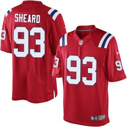 New England Patriots Jabaal Sheard Official Nike Red Elite Youth Alternate NFL Jersey