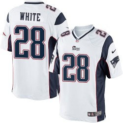 New England Patriots James White Official Nike White Limited Youth Road NFL Jersey