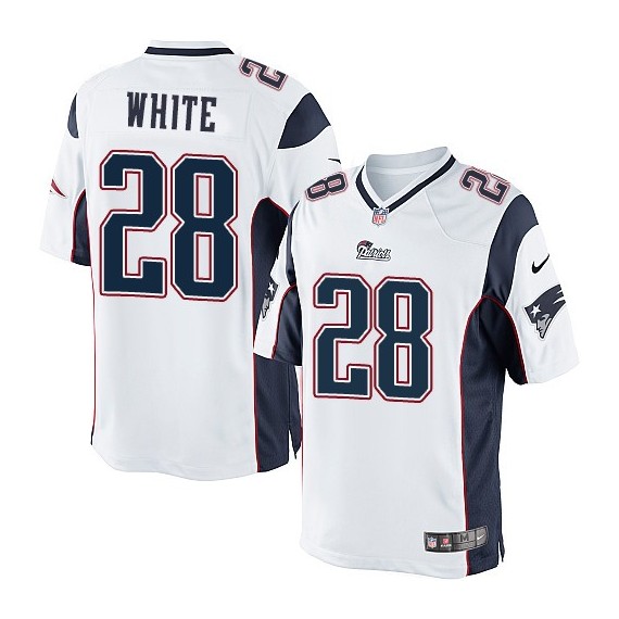 New England Patriots James White Official Nike White Limited Youth Road NFL Jersey