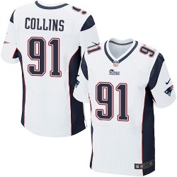 New England Patriots Jamie Collins Official Nike White Elite Adult Road NFL Jersey