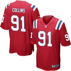 New England Patriots Jamie Collins Official Nike Red Game Adult Alternate NFL Jersey