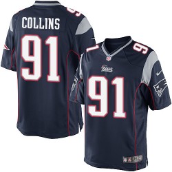New England Patriots Jamie Collins Official Nike Navy Blue Limited Adult Home NFL Jersey